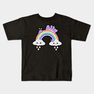 Ally Kawaii Rainbow Kids T-Shirt